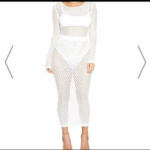 Naked wardrobe inknit midi skirt